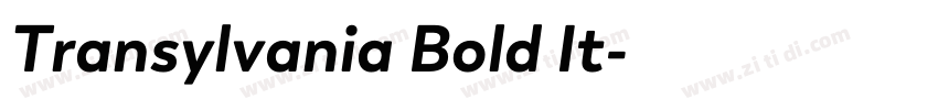 Transylvania Bold It字体转换